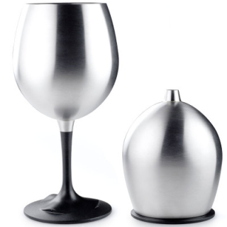 GSI Glacier Stainless Nesting Red Wine Glass